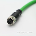 IP67 Cable de cámara industrial IP67 impermeable M12 4/8PIN